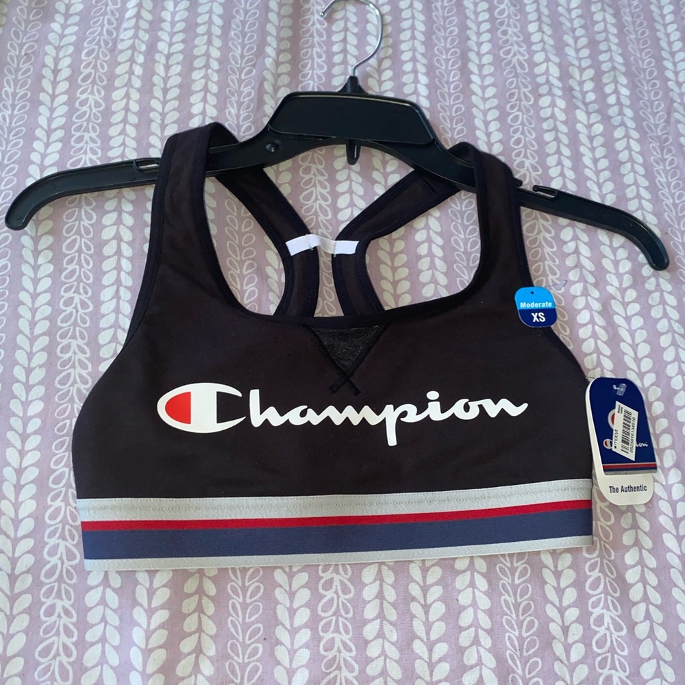 Black champion sports bra